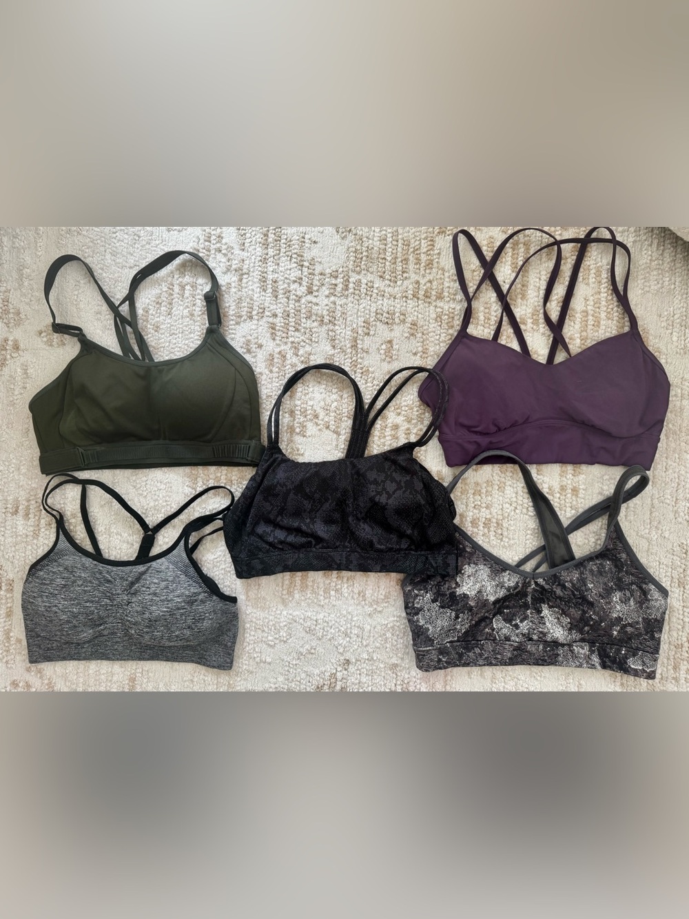 5-Piece Women’s Sports Bra Bundle - Size Small - All In Motion + Champion 🏋️♀️✨